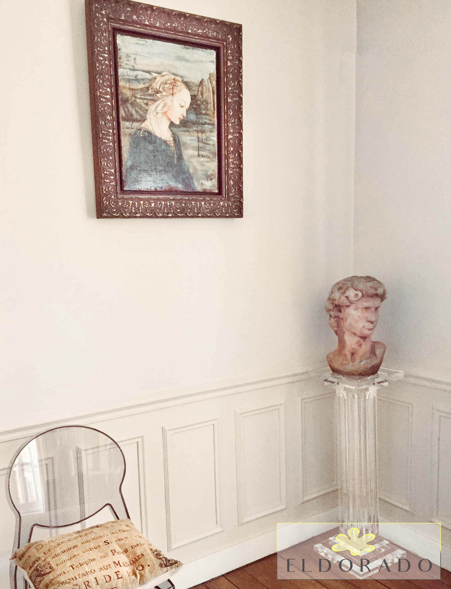 Colonna in plexiglass MILANO fusto diam 12 h 75