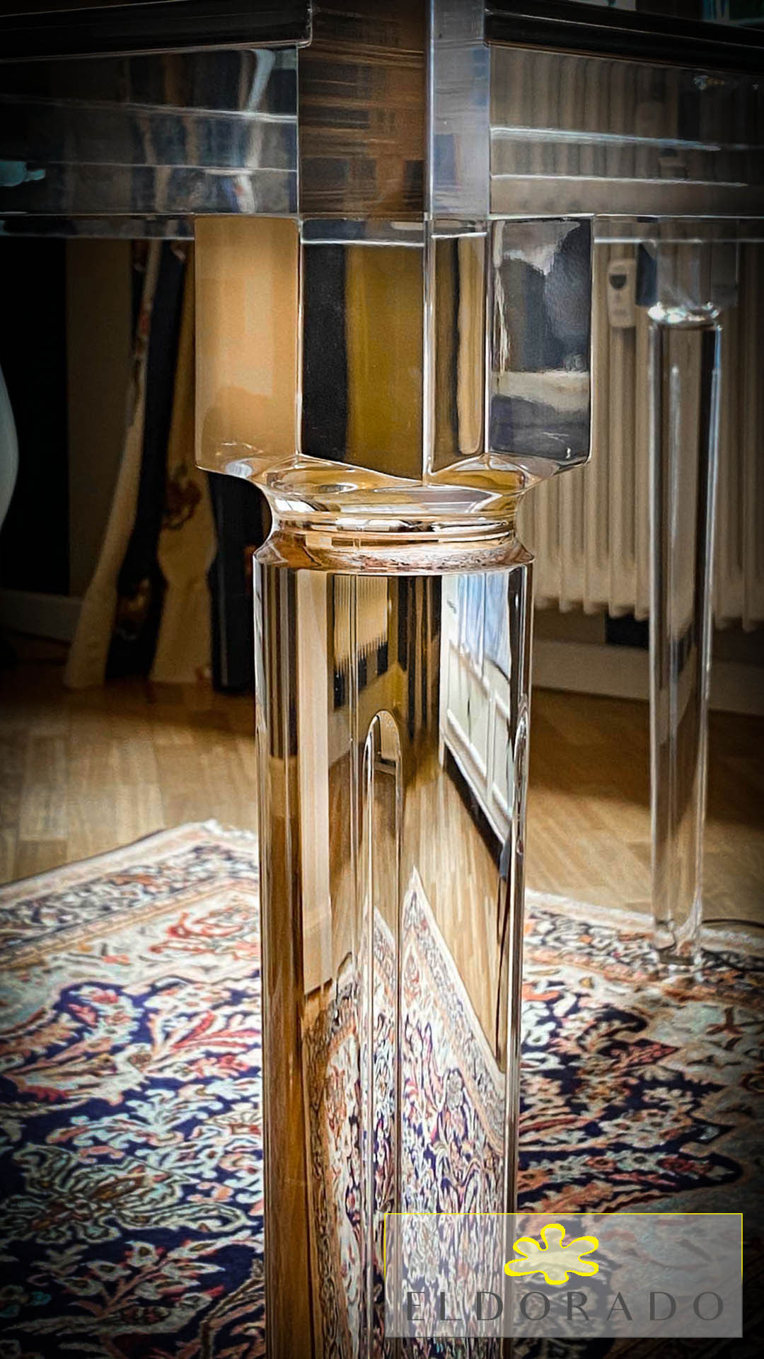 Consolle plexiglass IMPERO - particolare gamba
