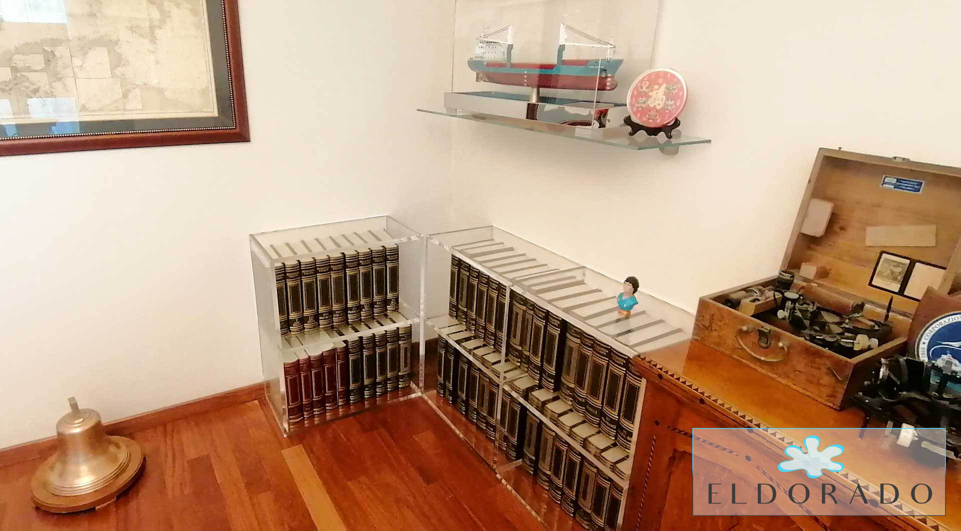 Libreria in plexiglass BLOCCO20 cm 140+120 x 35 h 80