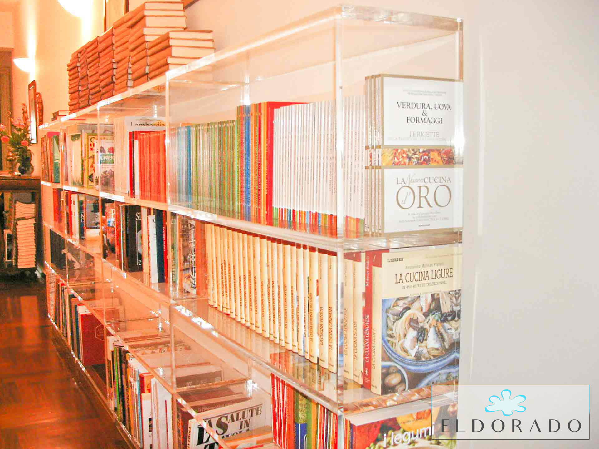 Libreria in plexiglass BLOCCO20 cm 90 x 25 h 130