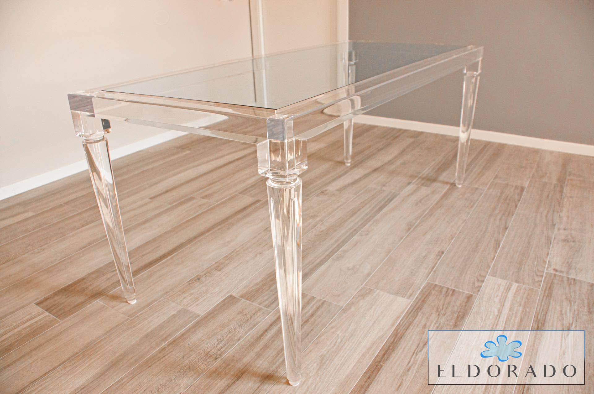 Tavolo in plexiglass IMPERO cm 180 x 90 h.76