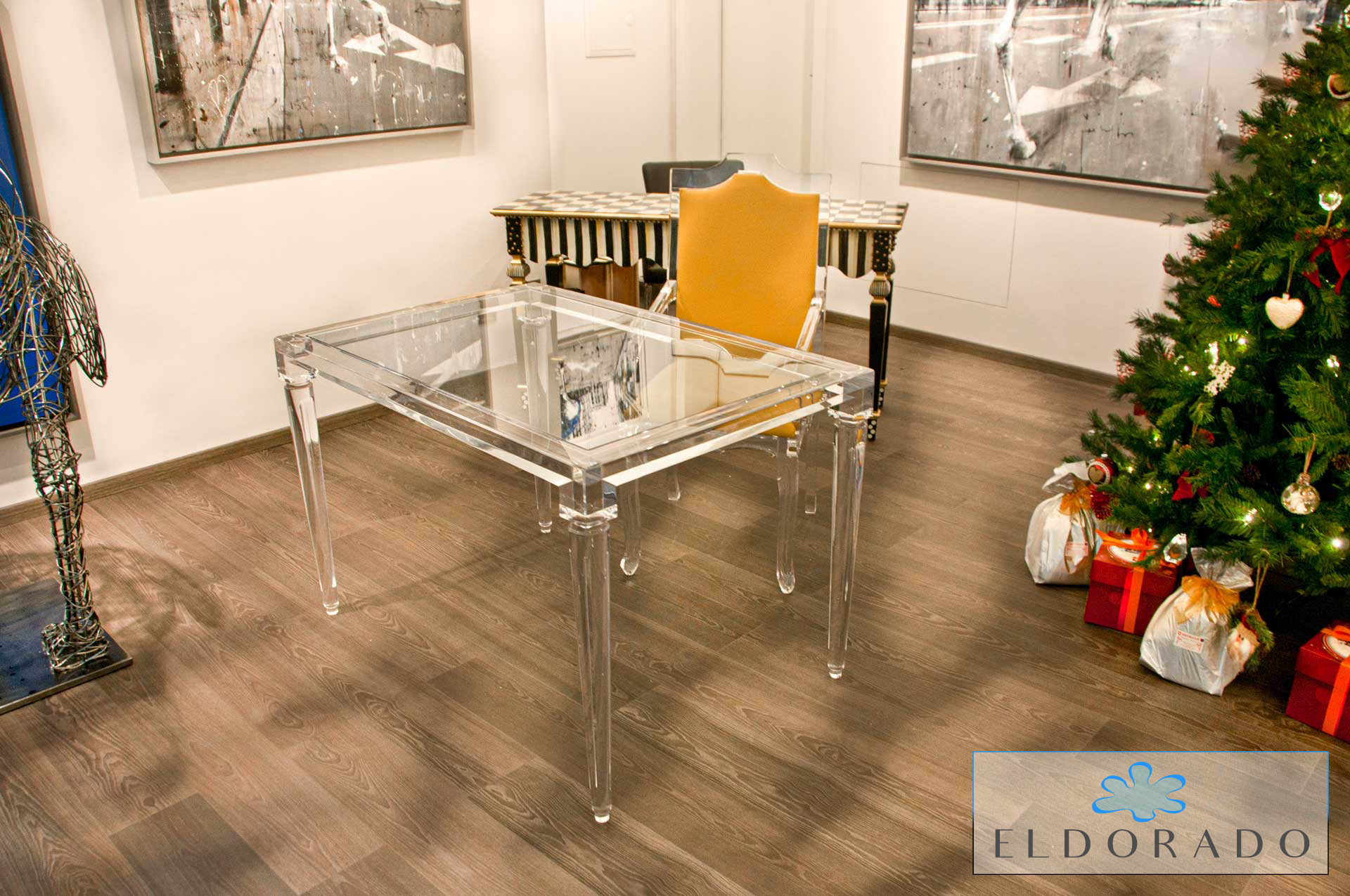 Tavolo in plexiglass IMPERO cm 120 x 80 h.76