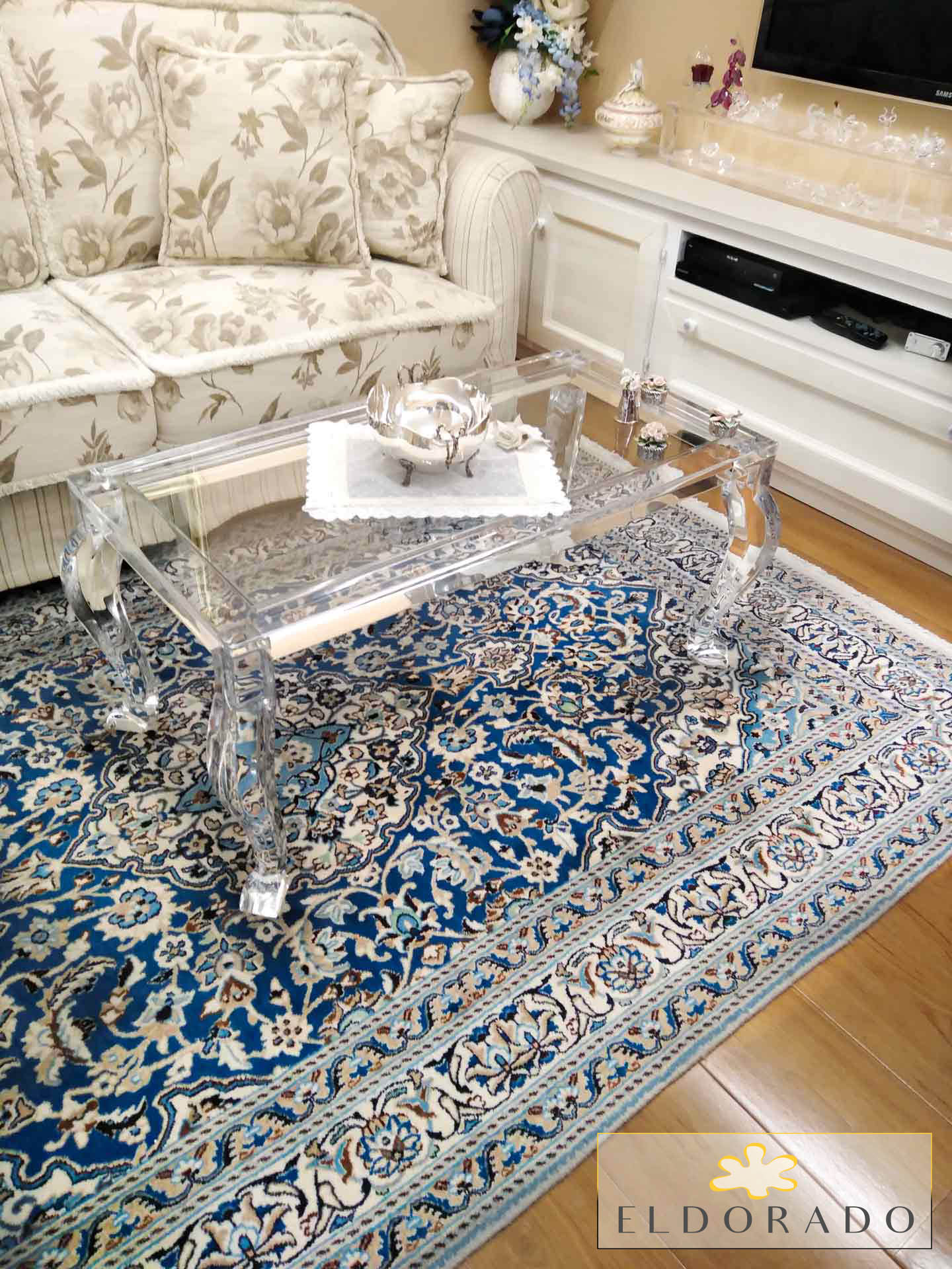 Tavolino in plexiglass 800 cm 100 x 50 h.40 