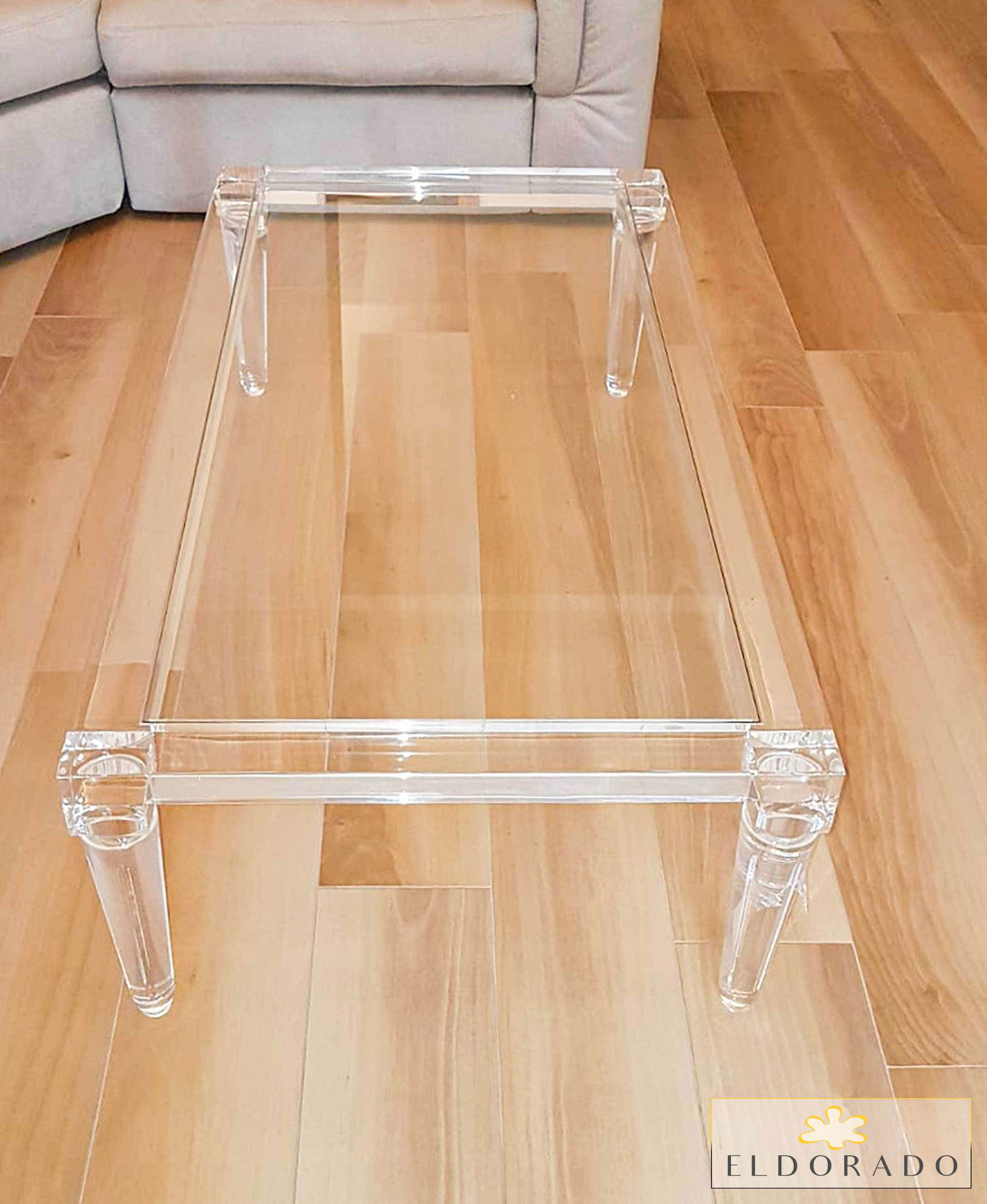 Tavolino in plexiglass IMPERO cm 120 x 70 h.40 
