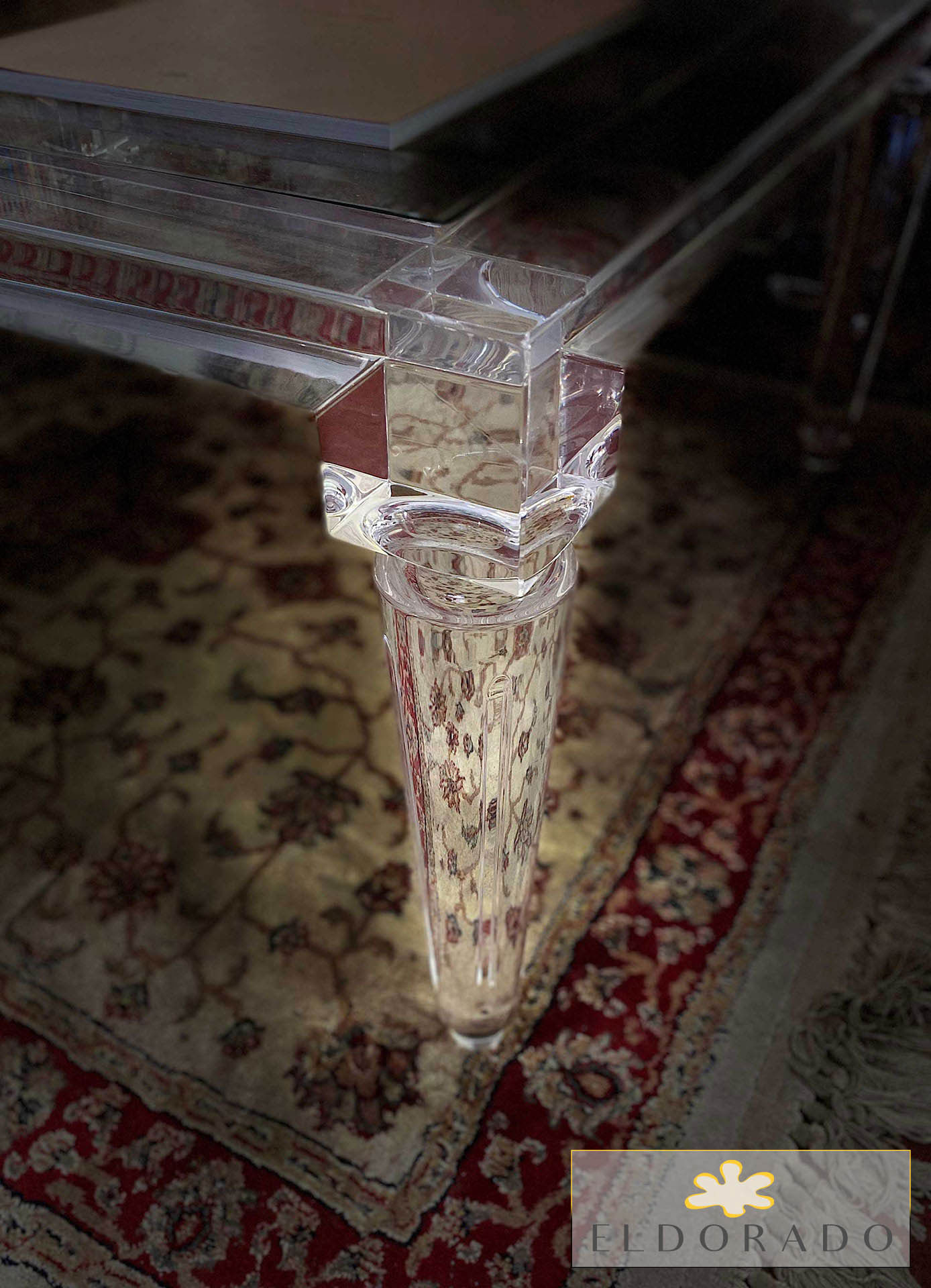 Tavolino in plexiglass IMPERO - particolare gamba