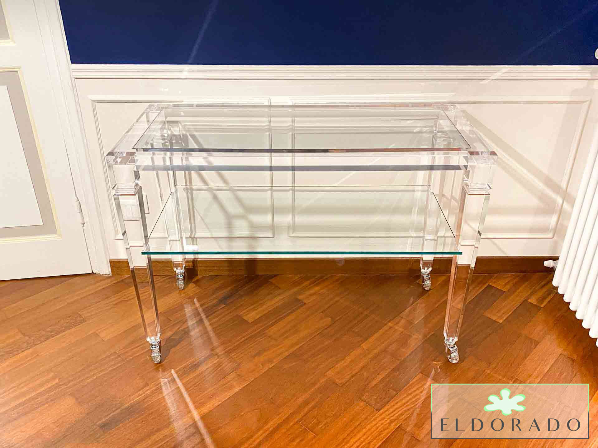 Carrello in plexiglass LV1 cm 100 x 45 h 80