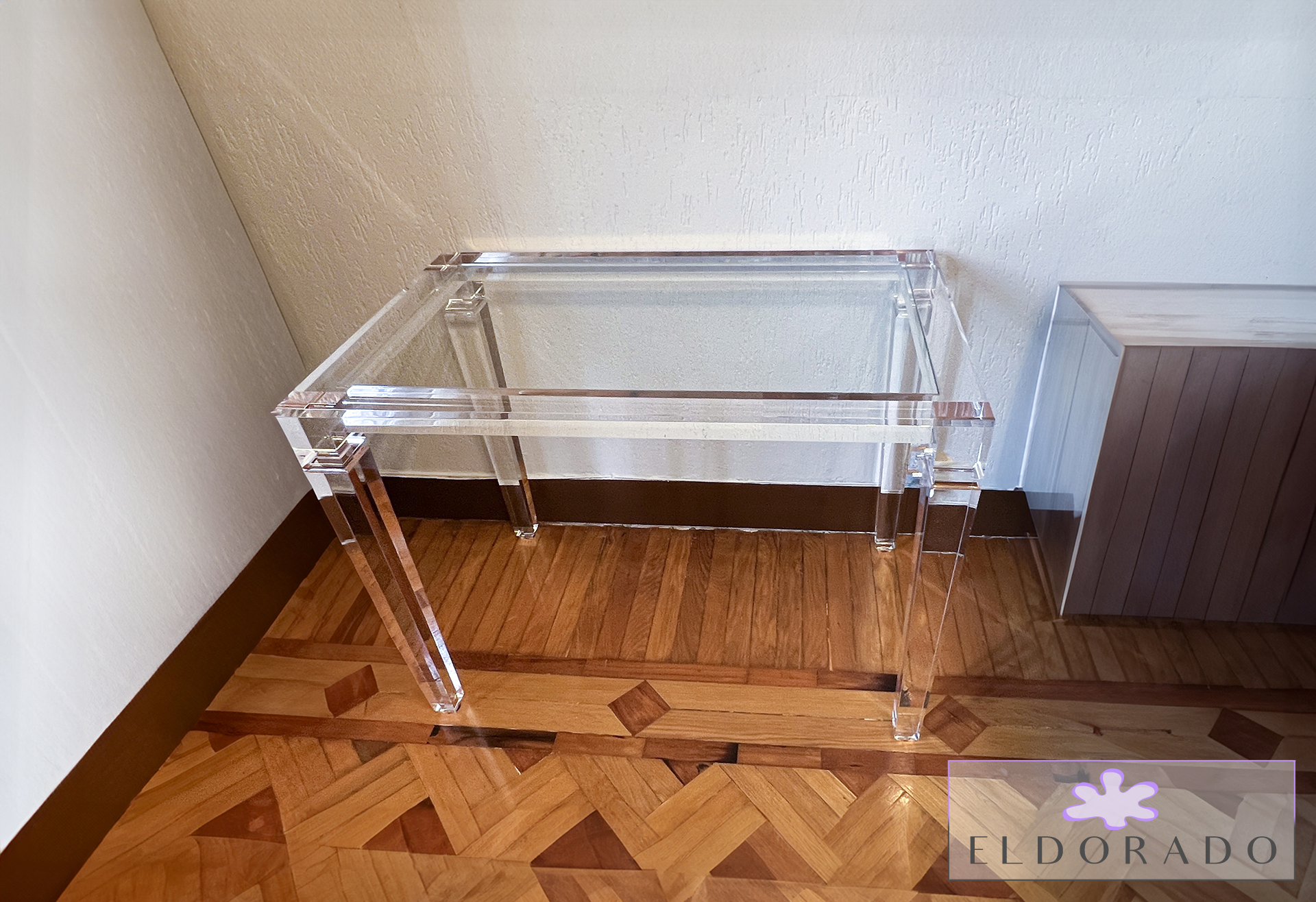 Scrivania in plexiglass LV1 cm 100 x 60 h.75