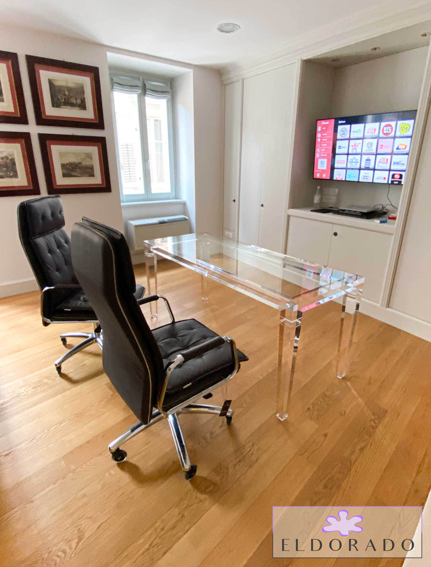 Scrivania in plexiglass LV1 cm 180 x 90 h.75