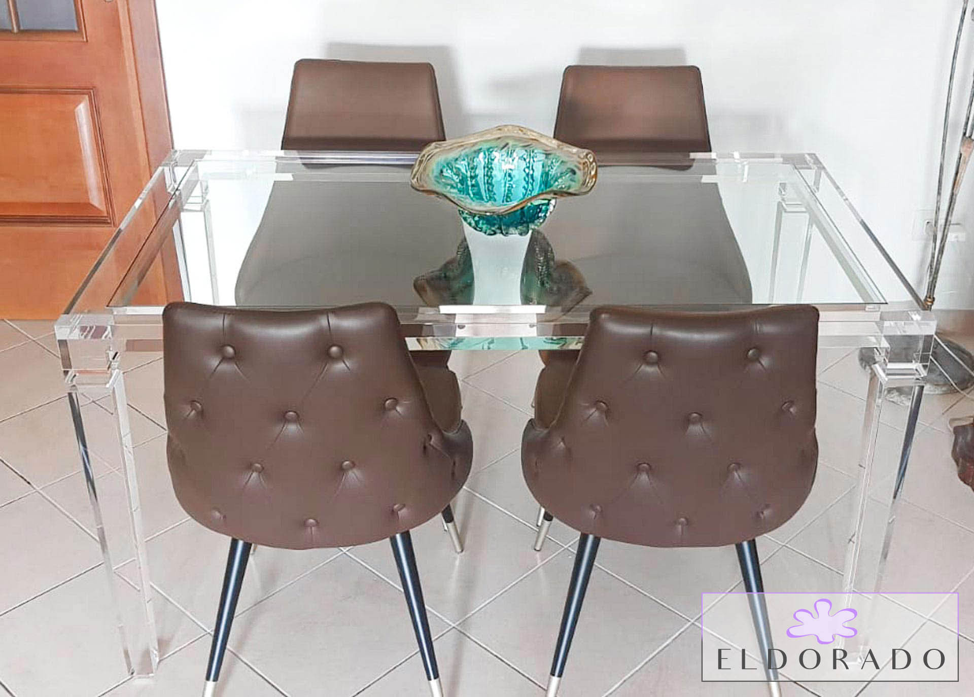 Scrivania in plexiglass LV1 cm 140 x 80 h.75
