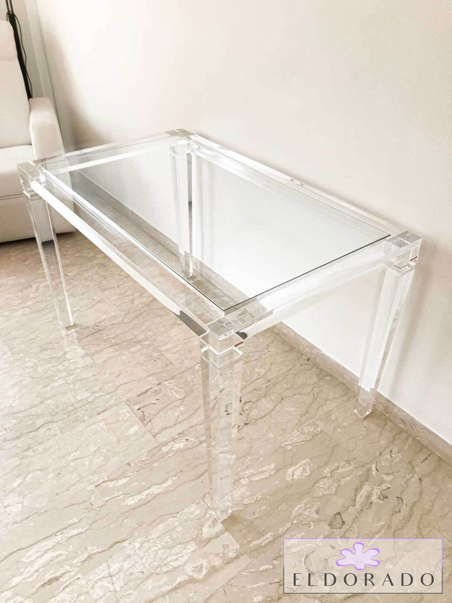 Scrivania in plexiglass LV1 cm 120 x 70 h.75