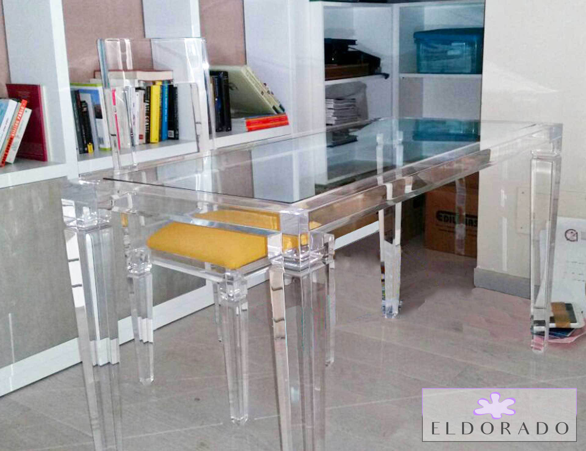 Scrivania in plexiglass LV1 cm 140 x 65 h.75