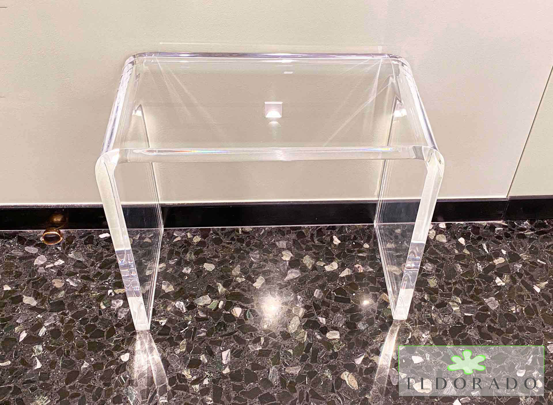 Tavolino in plexiglass PONTE cm 60 x 30 h 50 sp mm 30